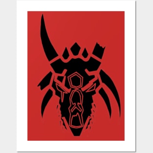 Black Dragon Skull Posters and Art